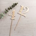 Wooden Table Number Signs