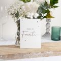 Moon & Stars Foiled Script Table Number Cards