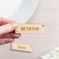 Engraved Wooden Place Name with Stars