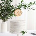 Personalised Tree Slice Wooden Cake Topper