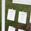 Green Eucalyptus Wedding Table Plan Cards