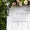 Simple Elegance Wedding Table Plan Cards