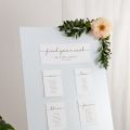Minimal Script Wedding Table Plan Cards