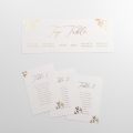 Gold Leaves Wedding Table Plan Cards