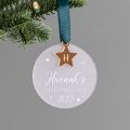 Acrylic Hanging Decoration with Gold Star Charm