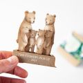 Family of Bears Wooden Keepsake