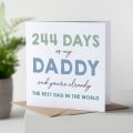 Days You've been my... Colourful First Father's Day Card