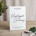 Autograph Small Printed Wedding Signs