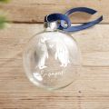 Couple's Personalised Foiled Penguin Bauble