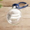 Couples Foiled Wreath and Banners Engagement Bauble