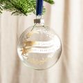 Couples Foiled Wreath and Banners Engagement Bauble