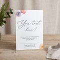 Pressed Floral Small Custom Printed Wedding Sign