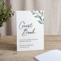 Watercolour Leaves Small Printed Wedding Signs