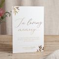 Gold Leaves Small Foiled Wedding Signs