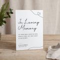 Minimal Script Small Printed Wedding Signs