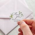 Olive Thank You Printed Wedding Stickers