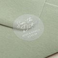 Autograph Save the Date Foiled Wedding Stickers