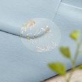 Meadow Initials & Date Foiled Wedding Stickers