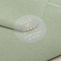 Modern Elegance Save the Date Foiled Wedding Stickers