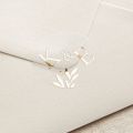 Gold Leaves Initials Foiled Wedding Stickers