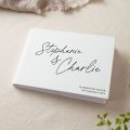 Autograph Personalised Names Wedding Guest Book