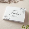 Blossom Personalised Surname Wedding Guest Book