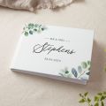 Watercolour Eucalyptus Personalised Surname Wedding Guest Book