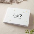 Moon & Stars Personalised Initials Wedding Guest Book