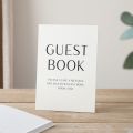 Simple Elegance Personalised Surname Wedding Guest Book
