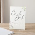 Wildflowers Personalised Names Wedding Guest Book