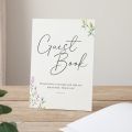 Wildflowers Personalised Surname Wedding Guest Book