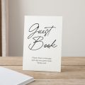 Personalised Simple Script Surname Wedding Guest Book