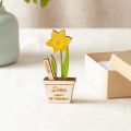 Wooden Birth Flower Personalised Boxed Keepsake