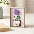 Wooden Birth Flower Personalised Boxed Keepsake