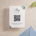Blue Eucalyptus Printed Invitation RSVP Card