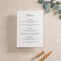 Floral Line Drawing Printed Invitation Details Card