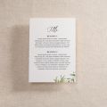 Olive Printed Invitation Details Card
