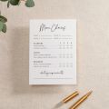 Scattered Hearts Printed Invitation Details Card