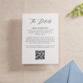 Simple Elegance Printed Invitation Details Card