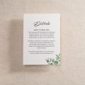 Watercolour Eucalyptus Printed invitation Details Card