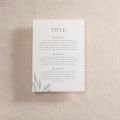 Watercolour Leaves Printed Invitation RSVP Card
