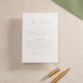 Simple Elegance Foiled Invitation Details Card