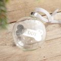 Bone with Name Foiled Pet Bauble