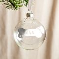 Bone with Name Foiled Pet Bauble