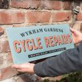 Cycle Repairs Metal Garage Sign