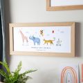 Animal Parade Personalised Framed Print