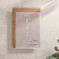 Foiled Vellum Autograph Save The Date with Bold Date