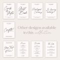 Autograph Small Printed Wedding Signs