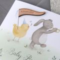 Bunny & Chick New Baby Card
