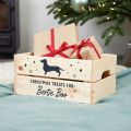 Dog Silhouette Pets Christmas Treats Crate